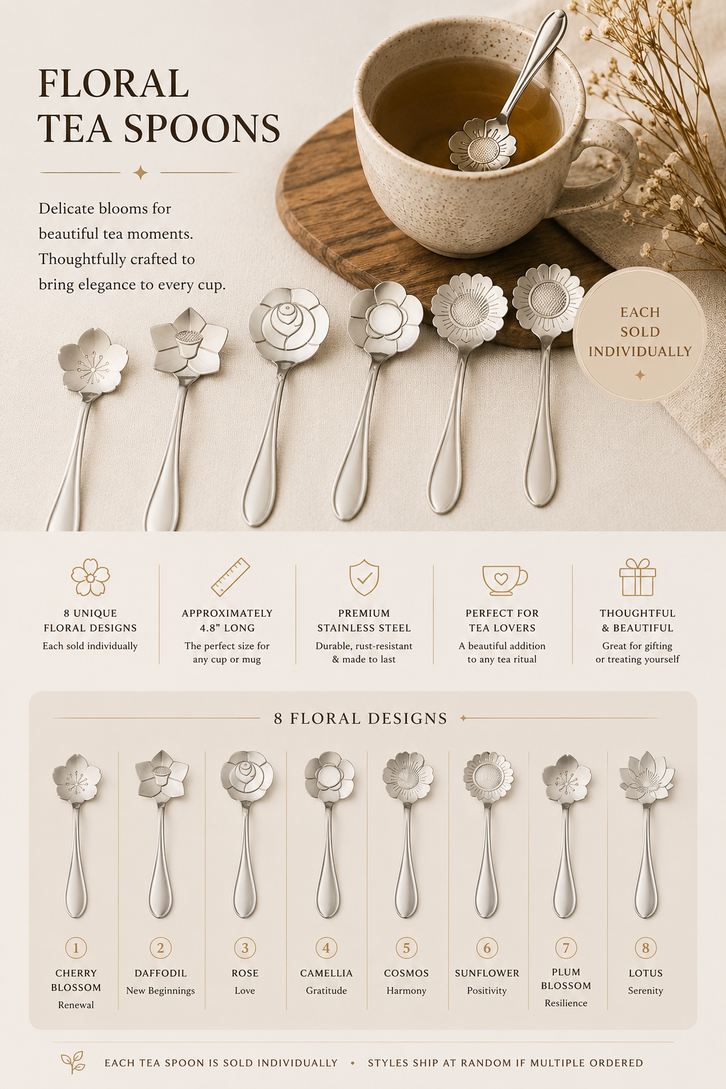Floral Teaspoon