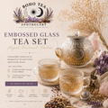 Embossed Glass Tea Set