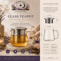 Glass Teapot With Stainless Steel Infuser