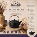 Ceramic tea pot with stainless steel infuser