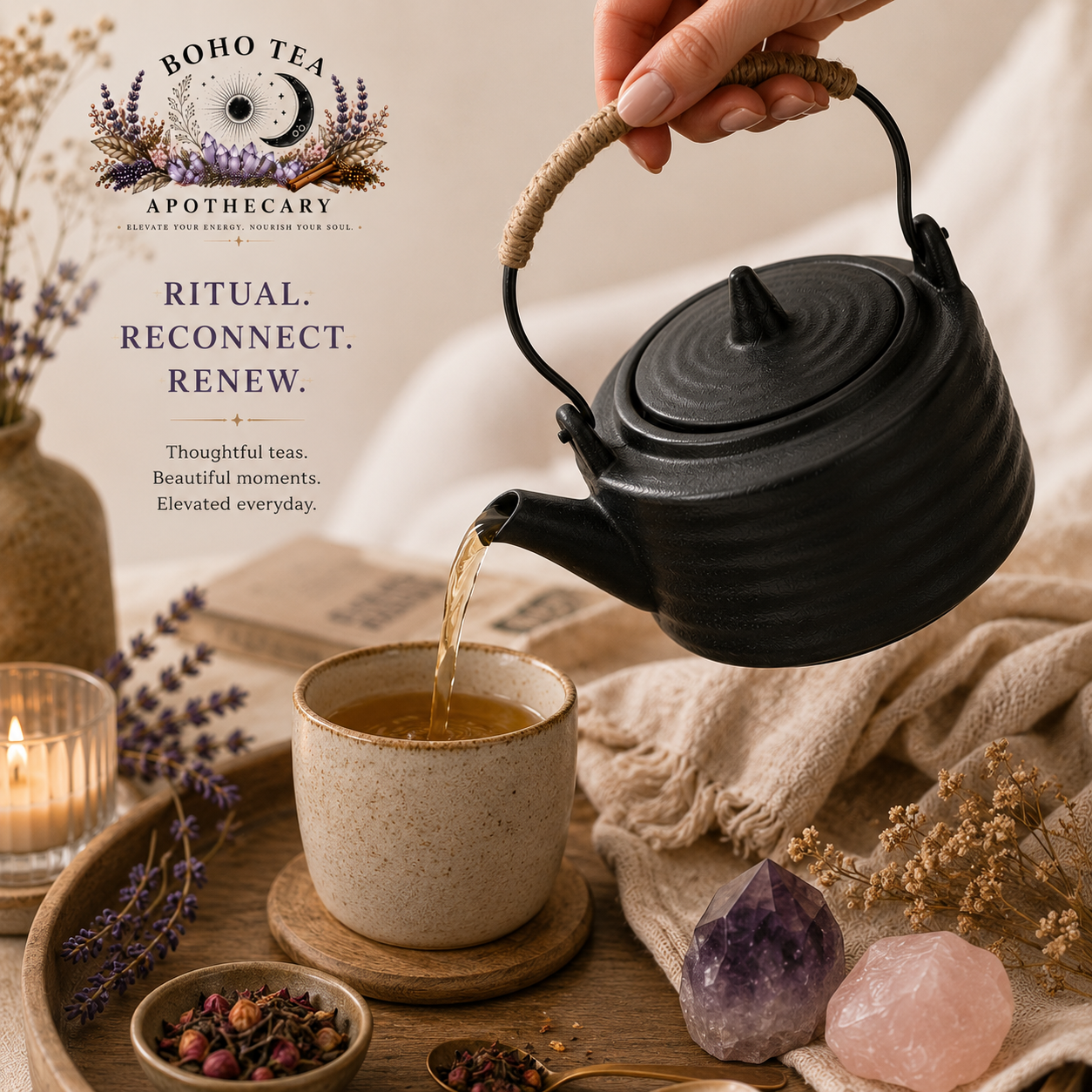 Ceramic tea pot with stainless steel infuser